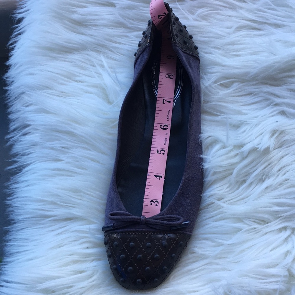 Tod’s Purple Suede/Leather Ballet Flat Shoes - Picture 13 of 16